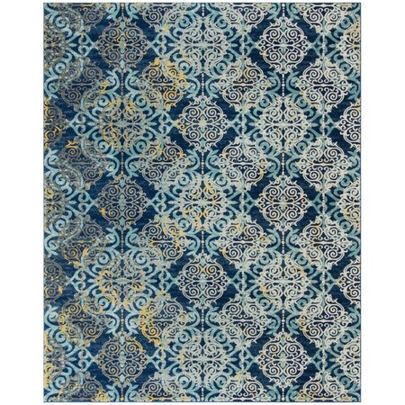 Safavieh Evoke Power Loomed Rectangle Area Rug Royal & Light Blue - 8 x 10 ft. EVK230A-8
